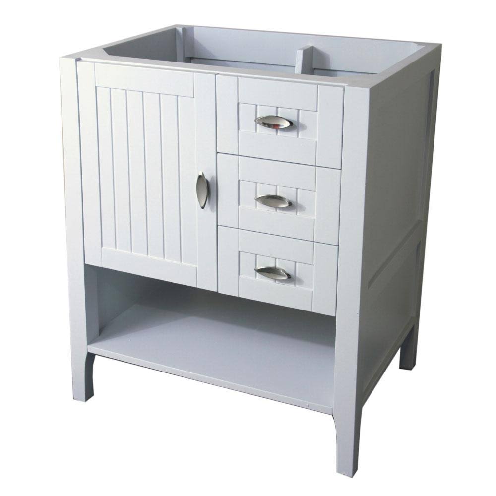 29 in. White Single Sink Vanity Cabinet Q8556