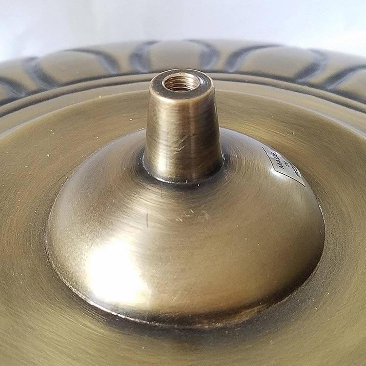 Brass Birdbath with Stake R70412