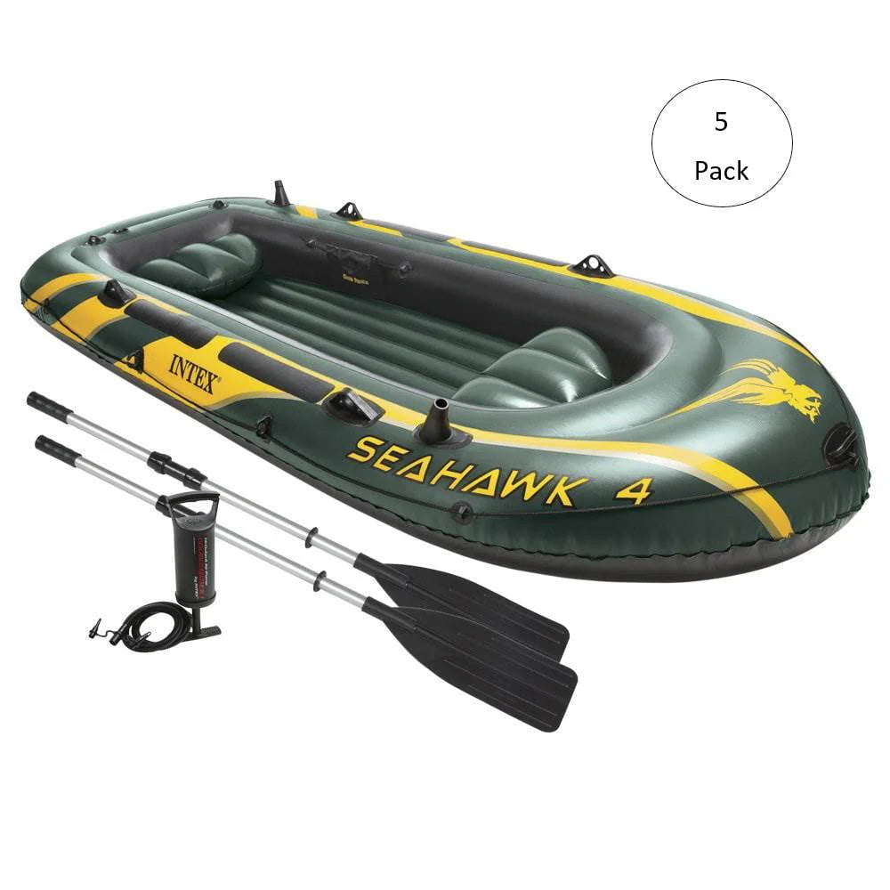 4 Person Inflatable Boat Set with Oars & Air Pump M469964