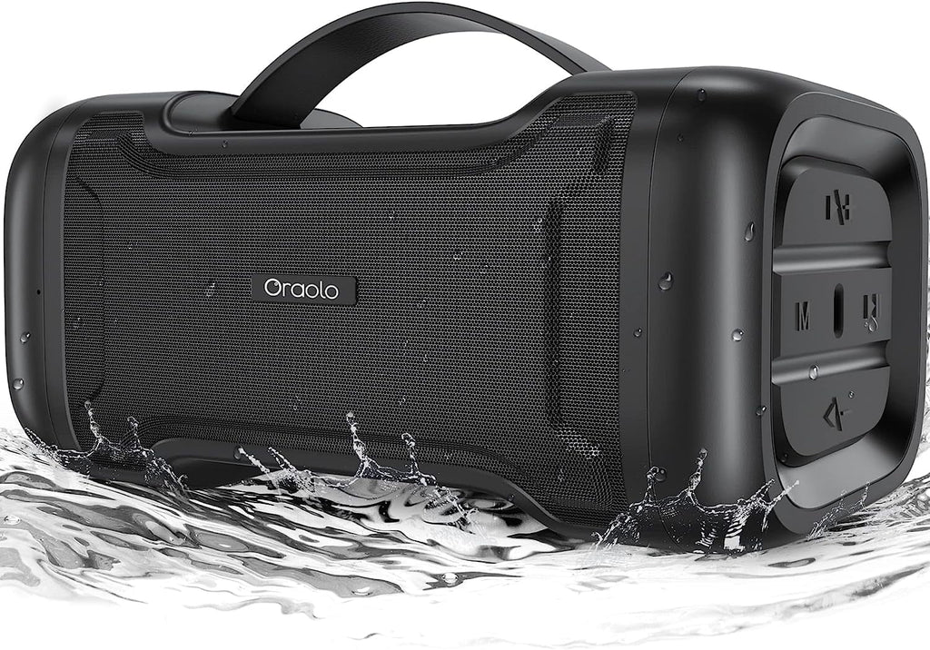 Bluetooth Speaker with Deep Bass, IPX6 Waterproof, 24H Playtime W4338