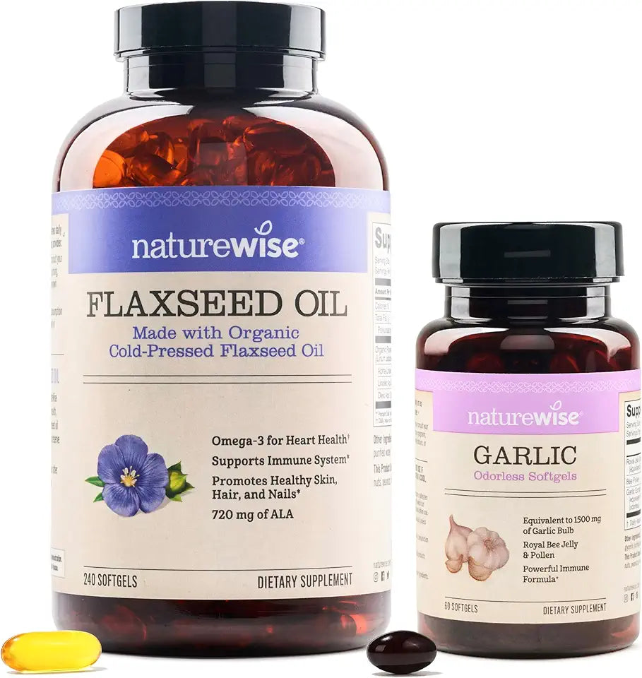 Organic Flaxseed Oil 720mg ALA Softgels L4267