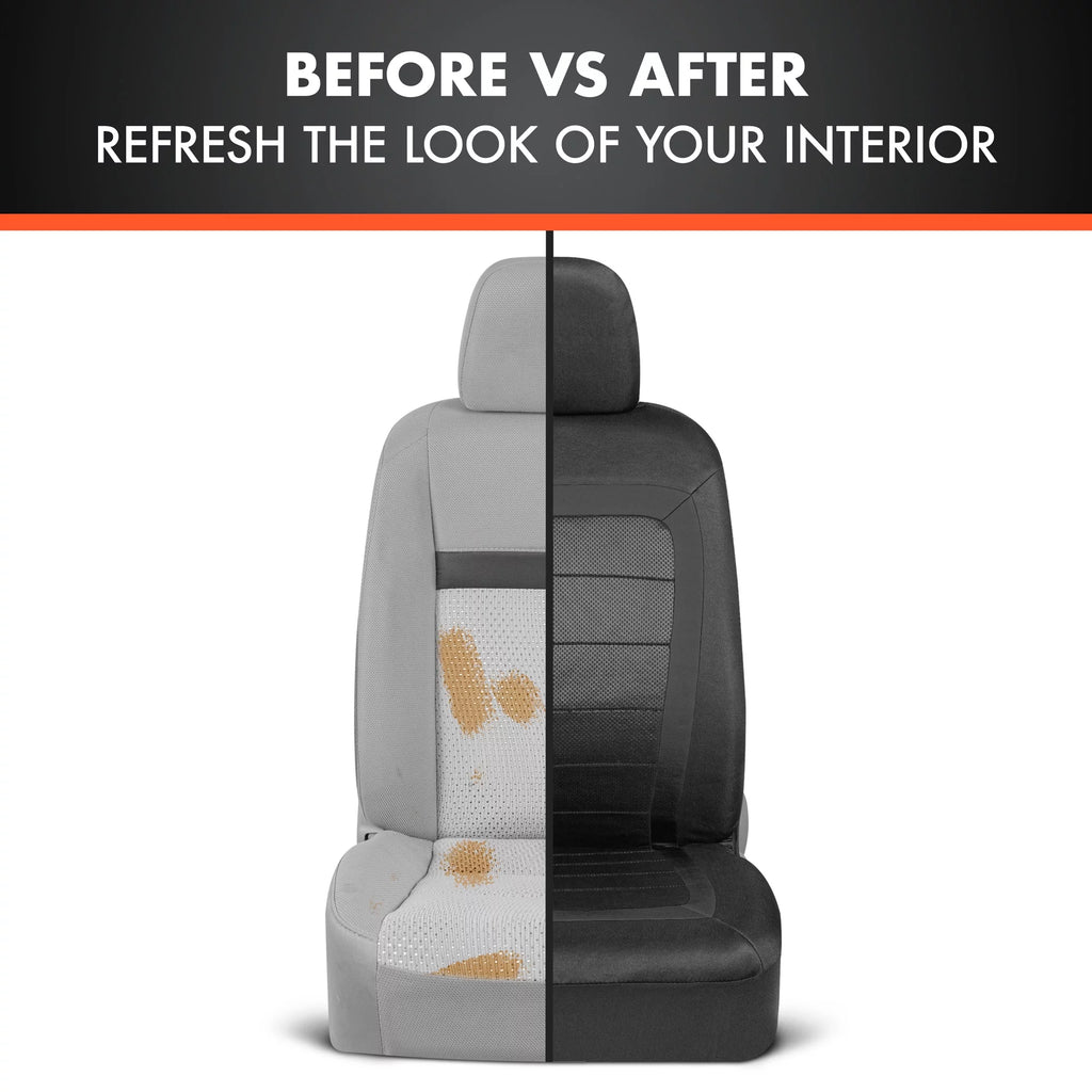Black Sideless Front Seat Protector Pair S476