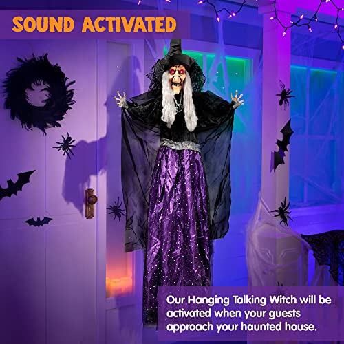 47” Animated Witch Halloween Decorations T151