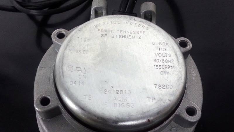 Fan Motor 115V 60 Hz X581017