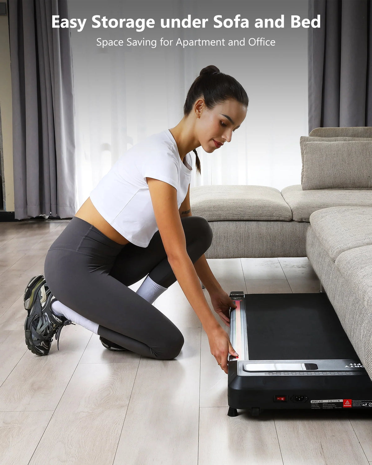 2.5 HP Under Desk Treadmill with Remote Control U13411
