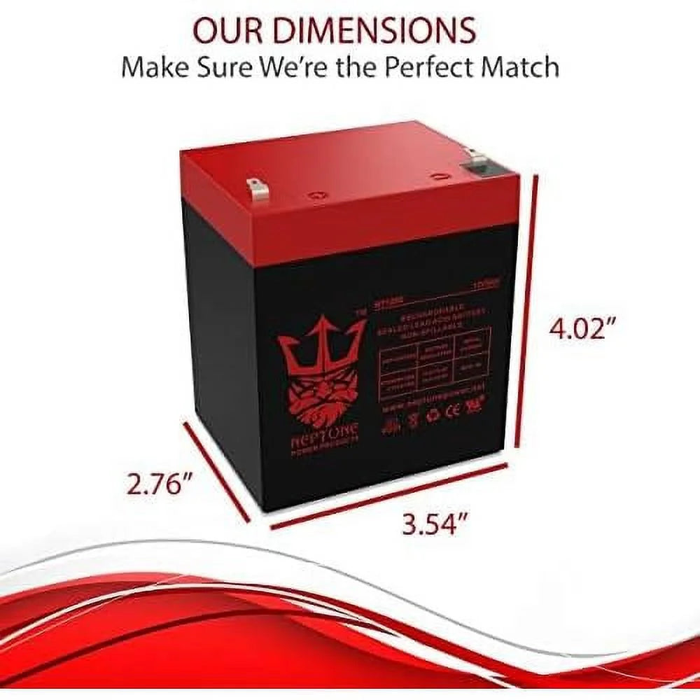 12V 5Ah Replacement Battery 2 Pack F418