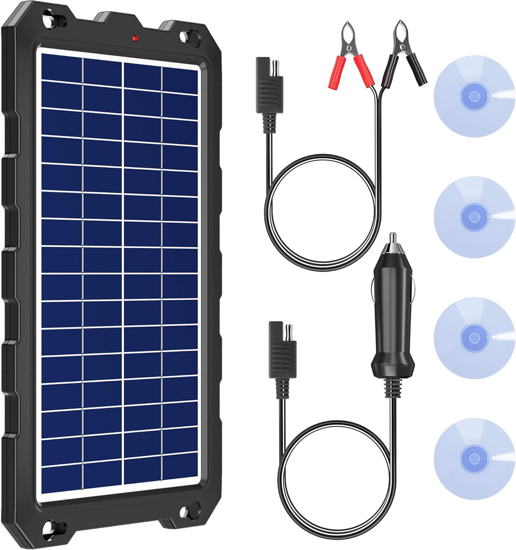 Solar Battery Charger 12 Volt 10W Solar Panel Kit E578691
