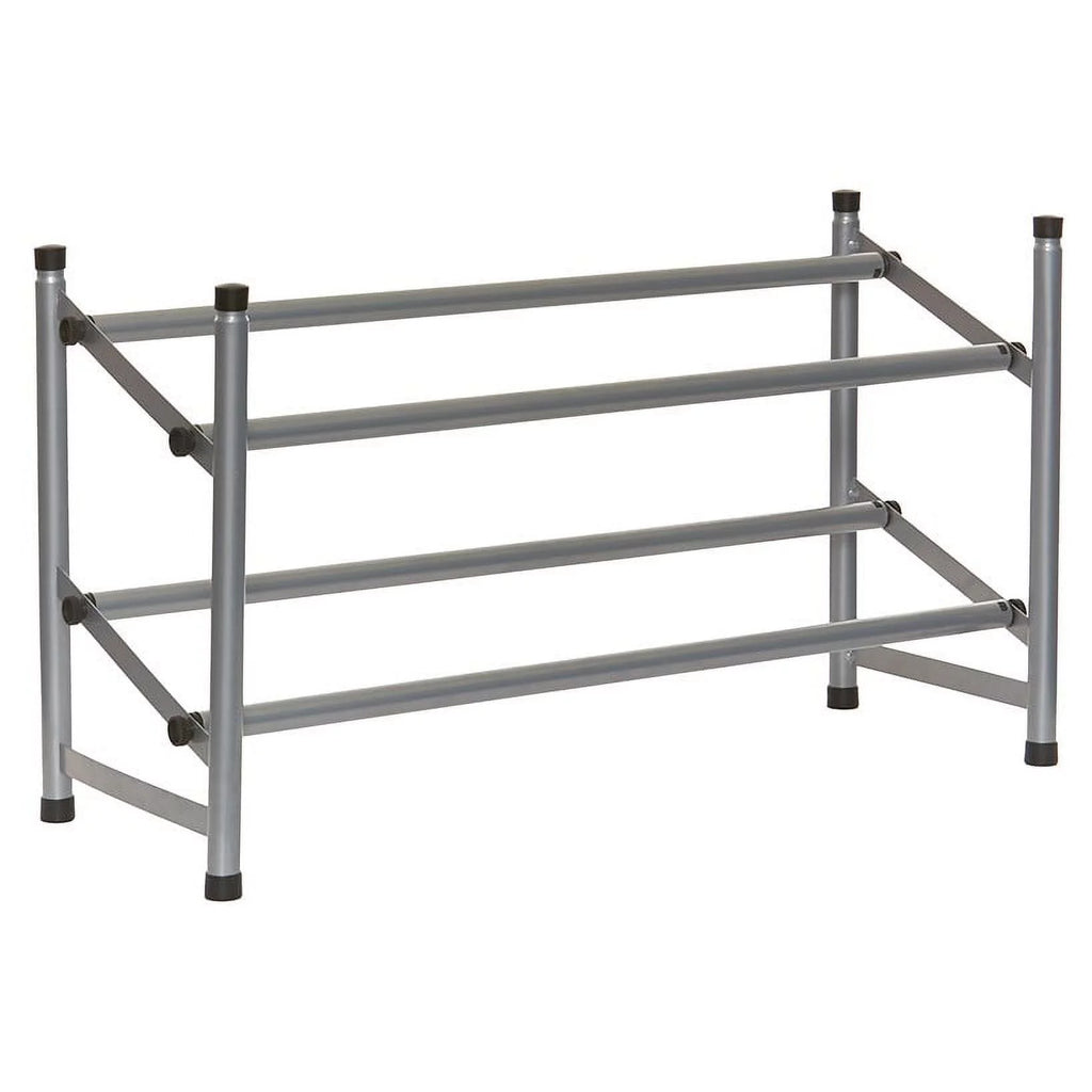 2-Tier Expandable Floor Shoe Rack V948479