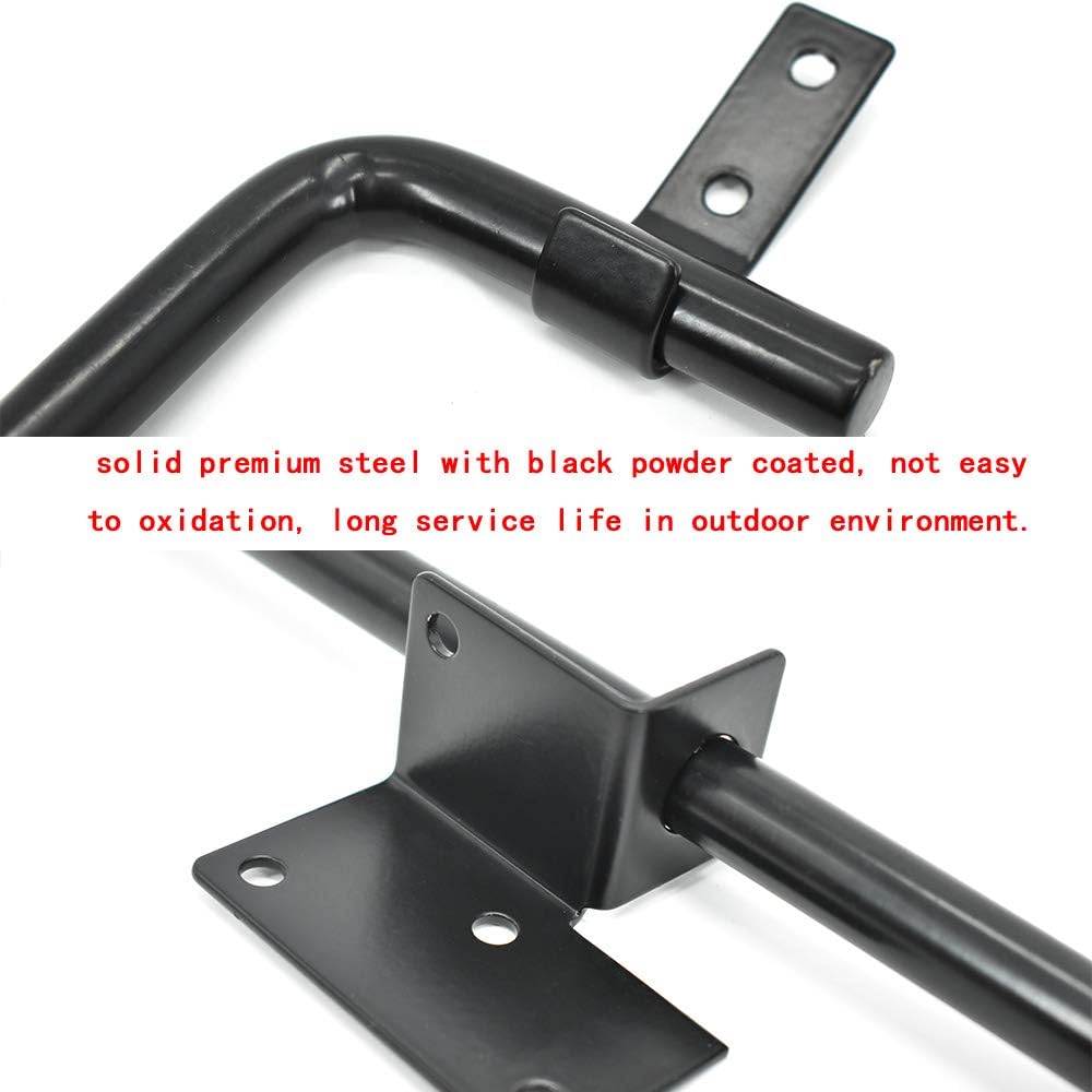 Heavy Duty Steel Gate Drop Rod 36 inch Black Finish 2 Pack Q112212