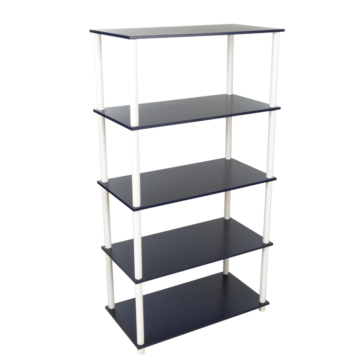 White 5-Shelf Storage Bookcase J125755