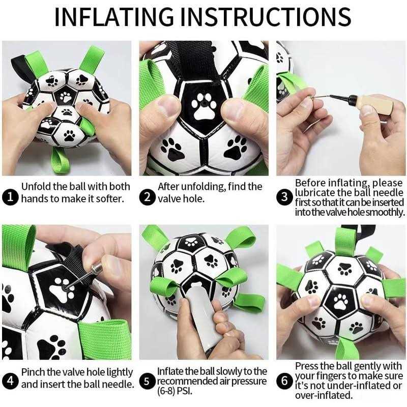 Dog Toys Soccer Ball with Straps Z9349