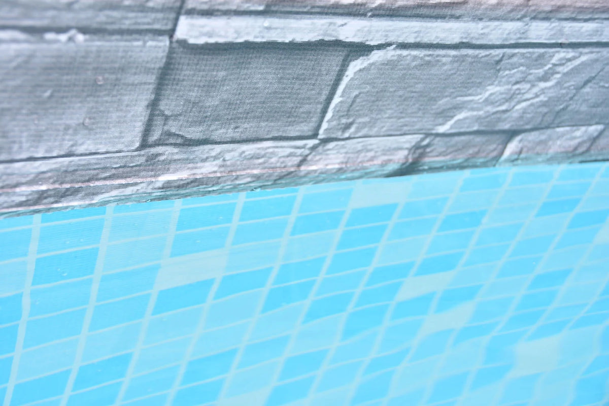 12 ft. Grey Stone Round Above Ground Pool V14320