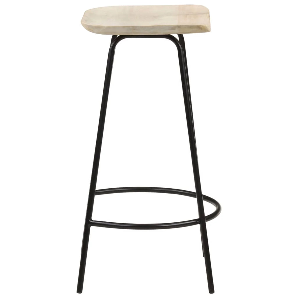 Solid Mango Wood Bar Stools 4 pcs K428633