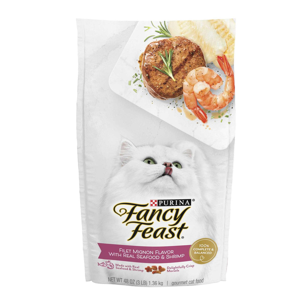Dry Cat Food Filet Mignon Flavor with Seafood & Shrimp M1452
