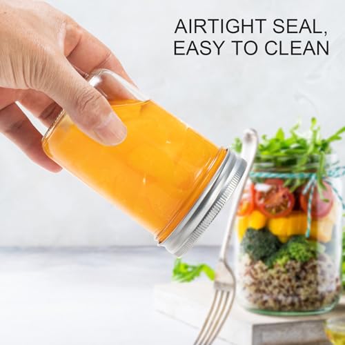 8 oz 24 Pack Glass Canning Jars with Lids and Bands R26823