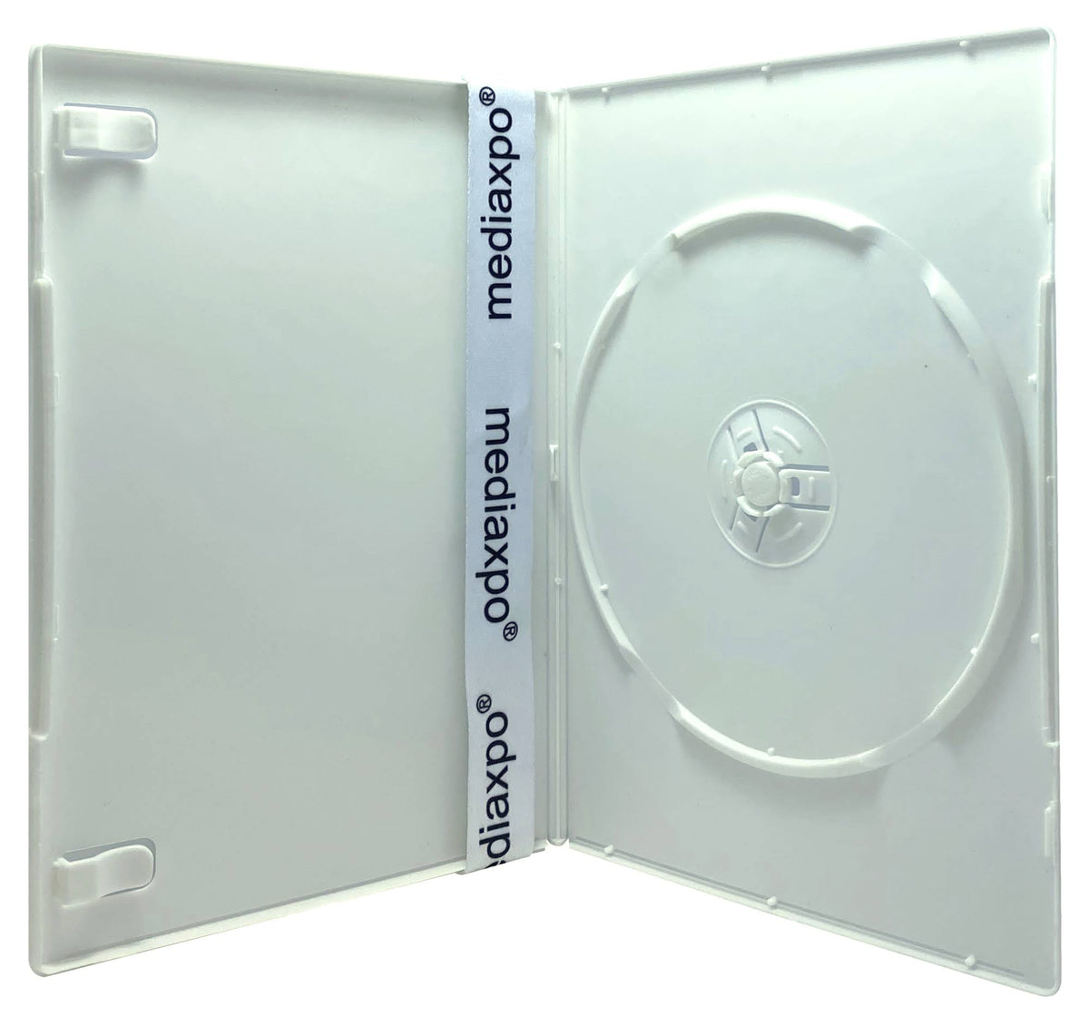 100 Slim White Single DVD Cases 7mm A9728