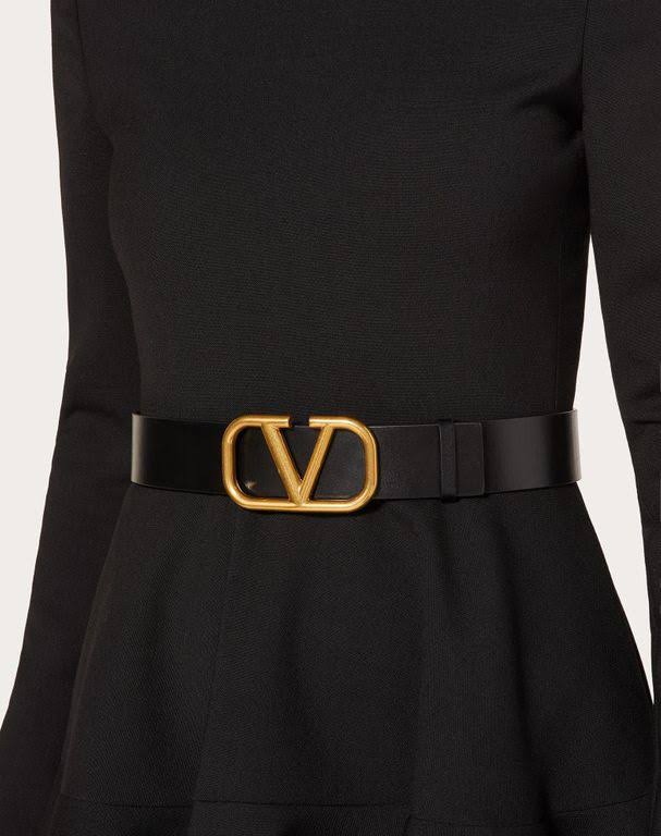 Reversible Vlogo Signature Belt in Glossy Calfskin 40mm B743