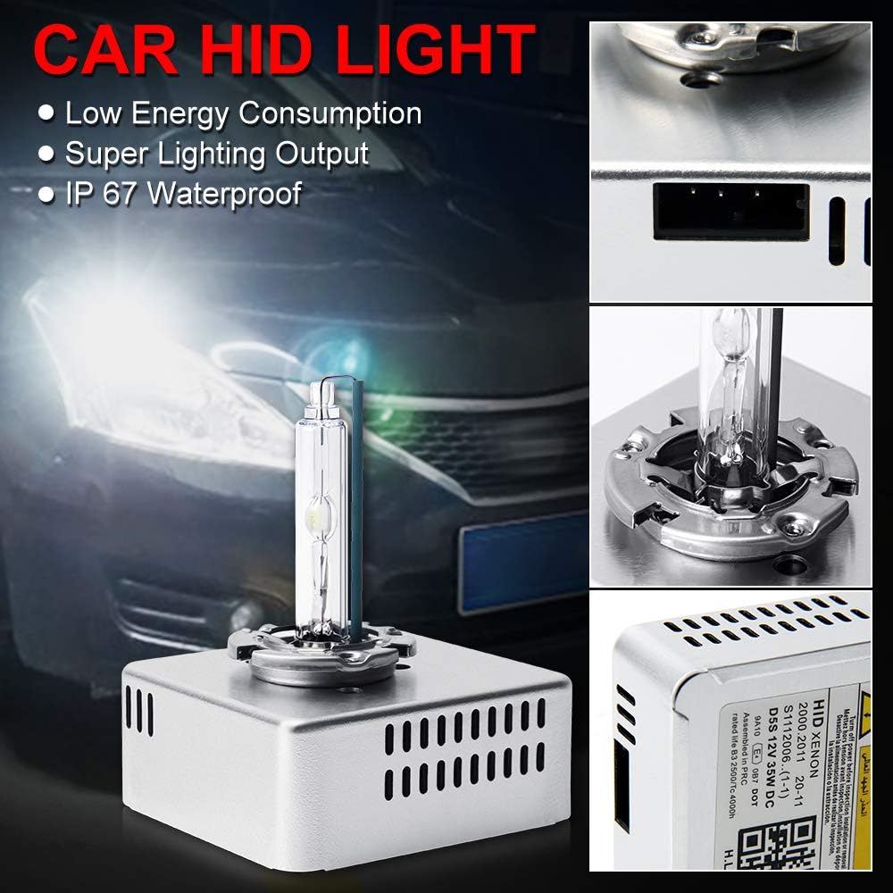 35W Xenon White 5500K 2PCS Pack D5S Headlight Bulbs S37358