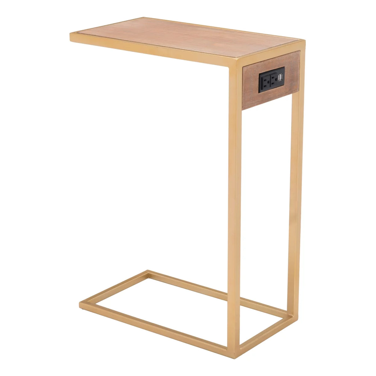 Side Table Brown and Gold F324500