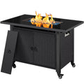 Black Propane Fire Pit Table N78242