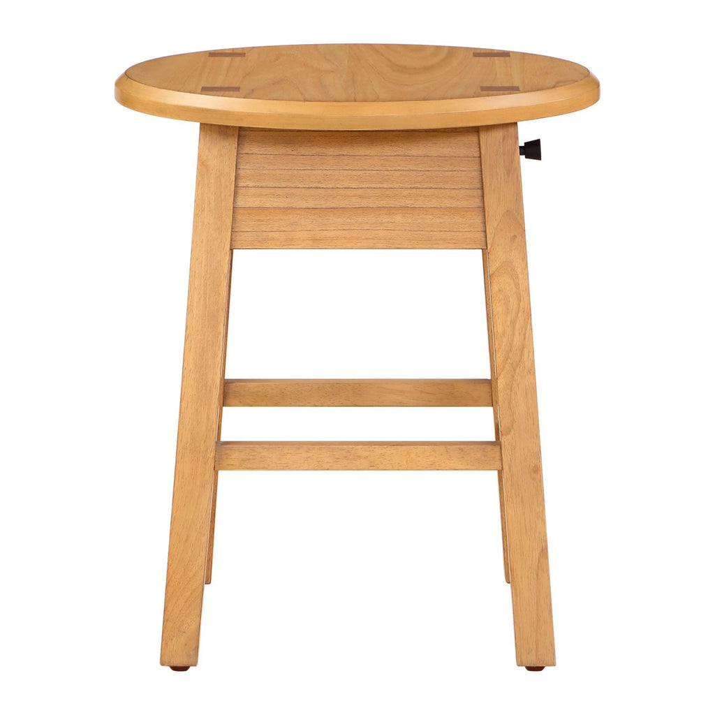 Round Side Table with Solid Wood Frame N4960