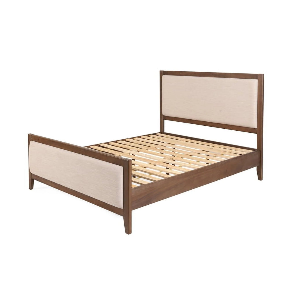 Light Brown Glaze Wood Cal King Bed M880251