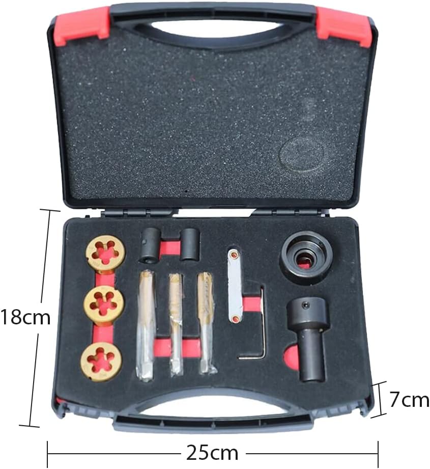 12PC Metric and Standard Tap and Die Set G2189