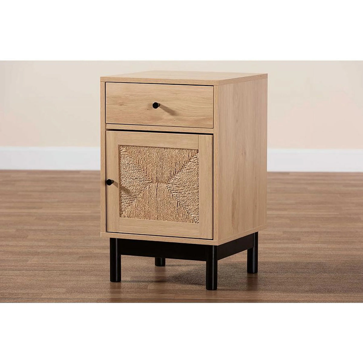 1 Drawer Mid-Century Wood End Table E25929