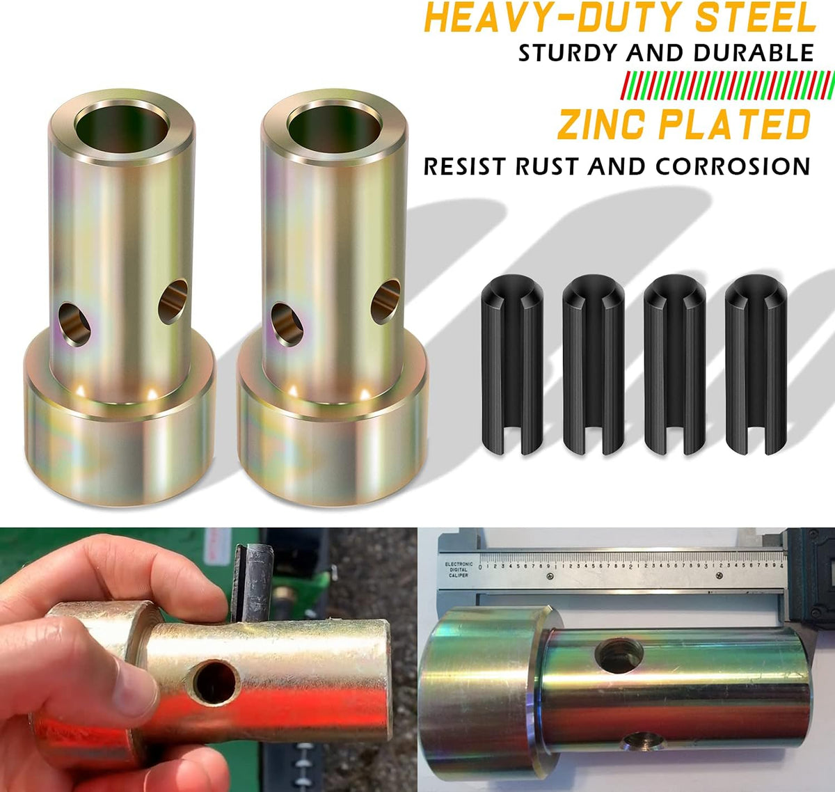 4 Pairs Cat 1 Quick Hitch Adapter Bushings Set Y90925