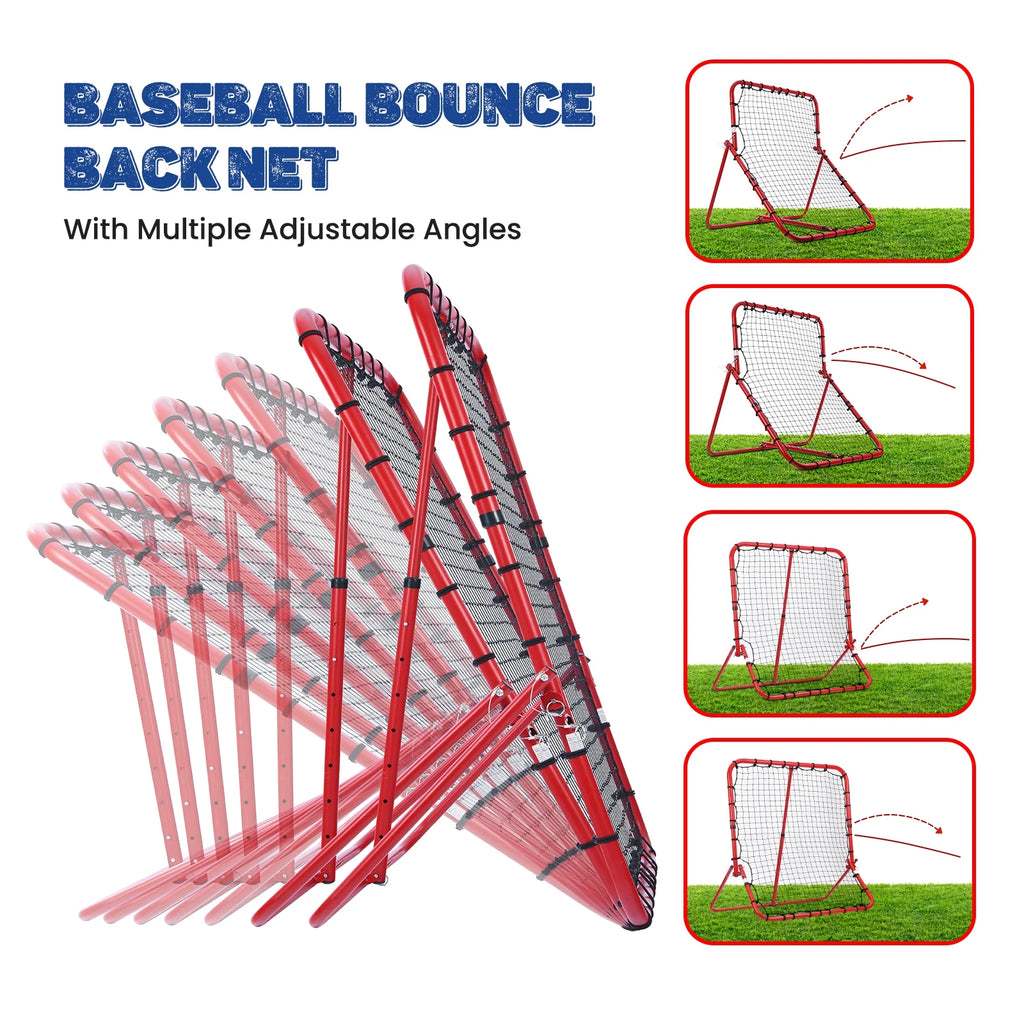 Baseball Rebounder Net with Adjustable Angles J13555