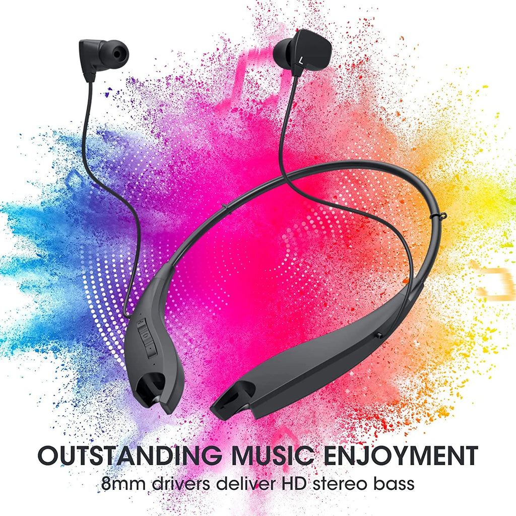 Neckband Bluetooth Headphones with Noise Cancelling Microphones Q212