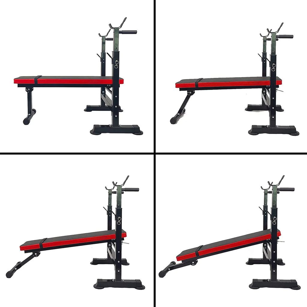 Adjustable Olympic Workout Bench with Squat Rack O467
