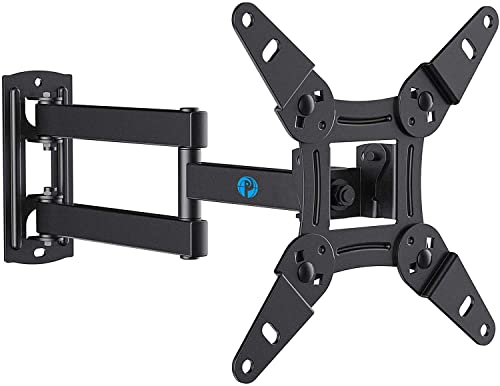 Full Motion TV Monitor Wall Mount Bracket Articulating Arms Swivel Tilt for 13-42 Inch LED LCD Flat Curved Screen TVs Q586785