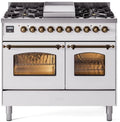 White Dual Fuel Propane Gas Range R155