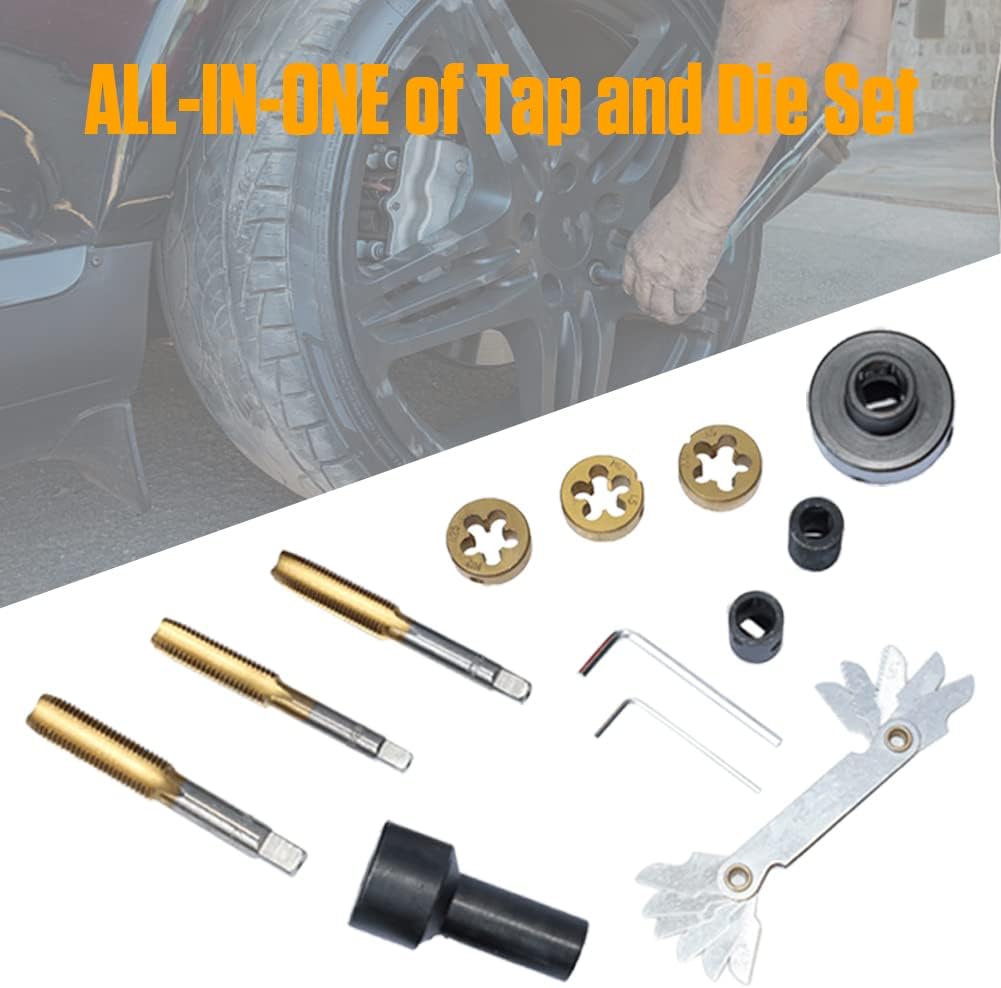 12PC Metric and Standard Tap and Die Set G2189
