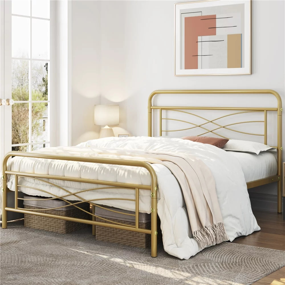 Black Metal Full Size Bed T90285