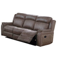 Brown Fabric Manual Motion Sofa with Pillow Top Arms Z452