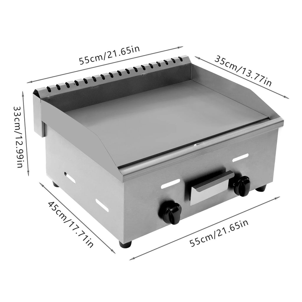 22 inch Commercial Countertop Gas Griddle Flat Top Grill O491267