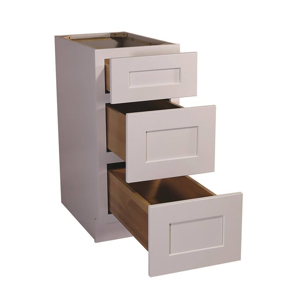 White Shaker Drawer Base Cabinet L17898