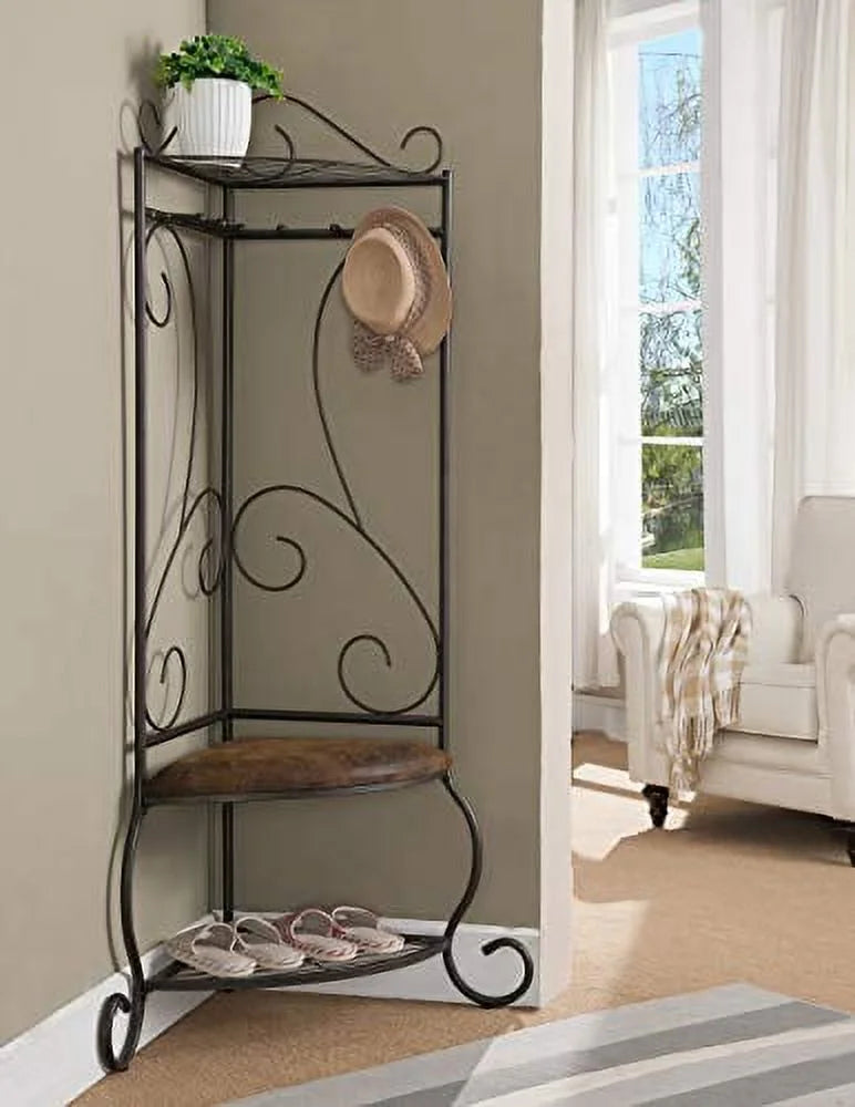 Storage Bench With Coat Rack T135