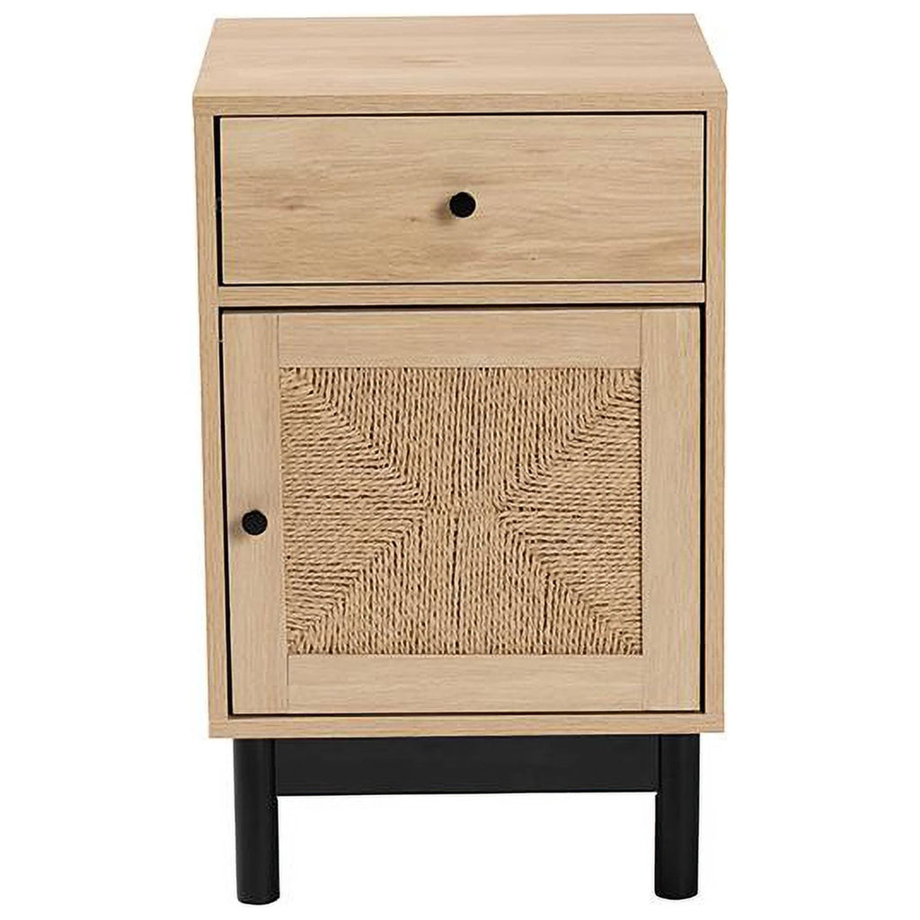 1 Drawer Mid-Century Wood End Table E25929