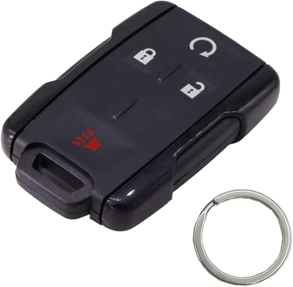 Black Replacement Key Fob Case Shell 4 Buttons Remote Car Housing Cover L2993