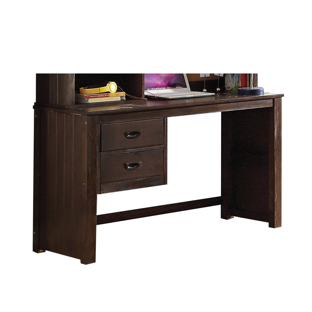 Antique Charcoal Brown Hutch S143