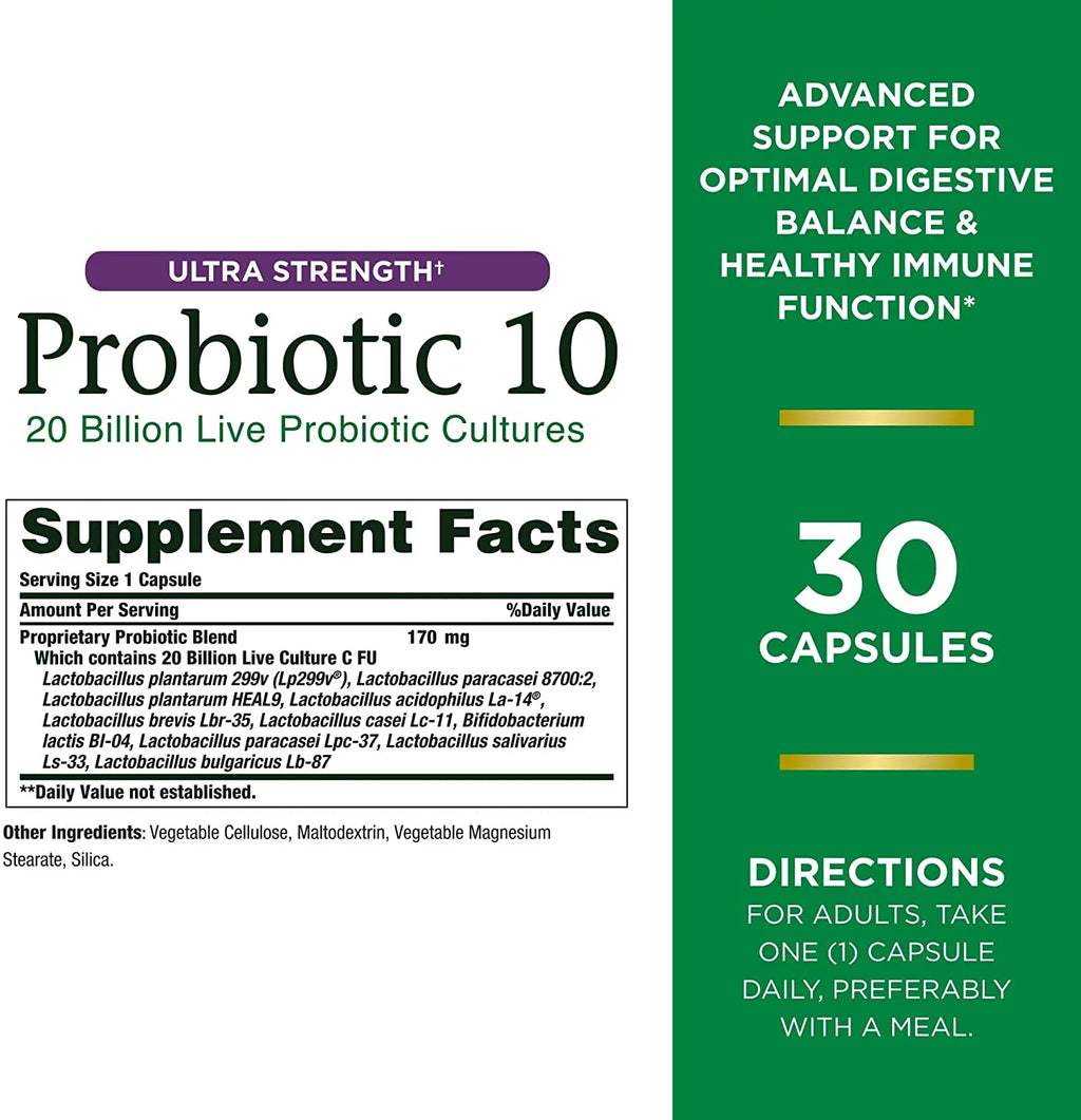 30 Count Probiotic 10 Capsules R191