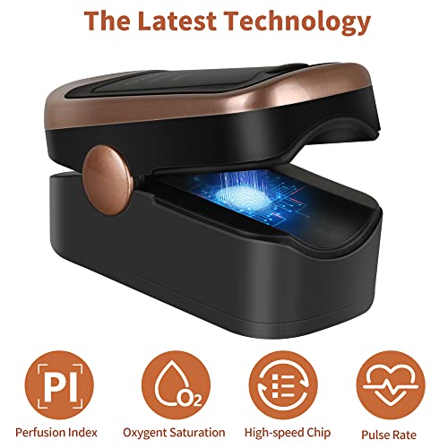 Pulse Oximeter Fingertip with Large OLED Digital Display V41961