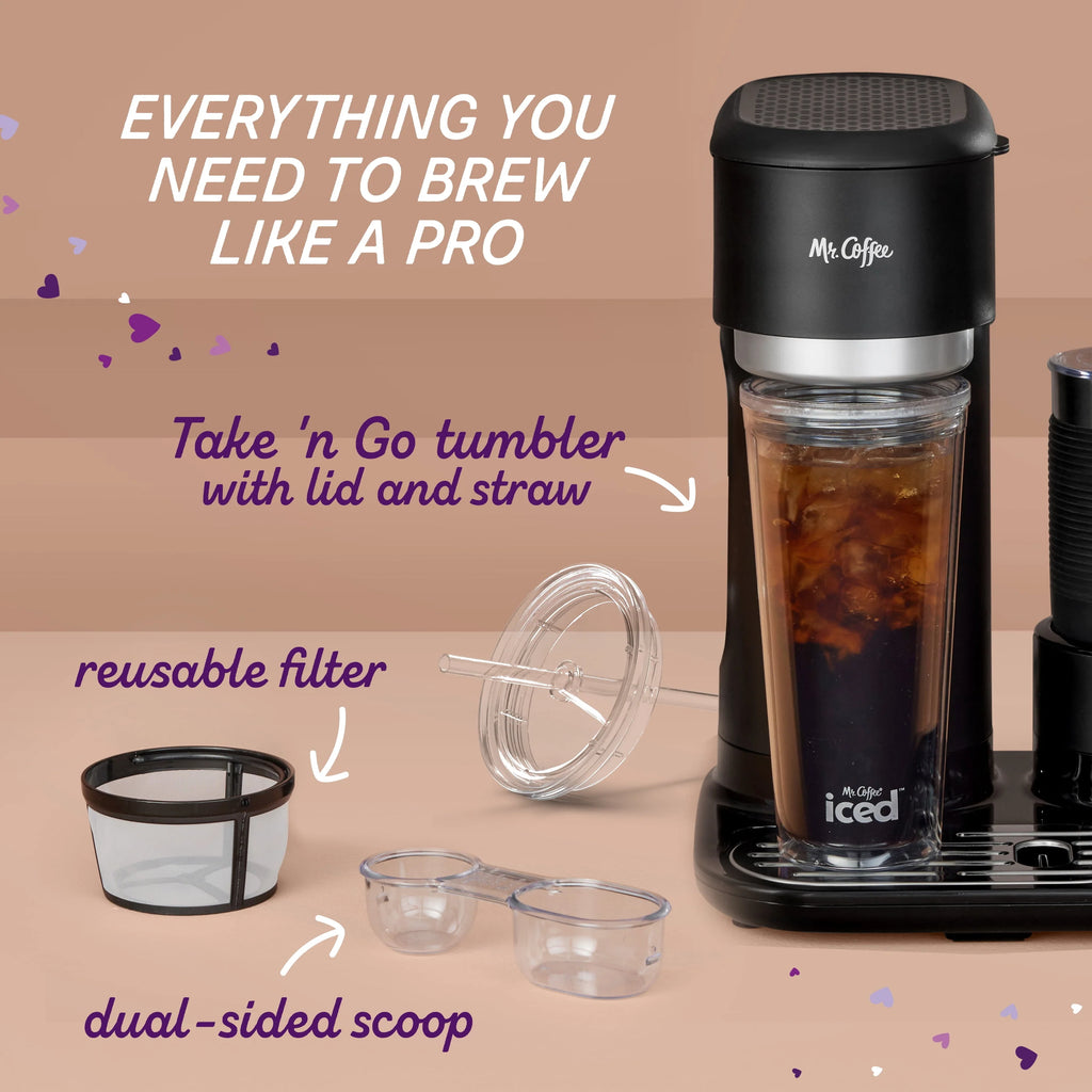 Black Single-Serve Coffee Maker S1374