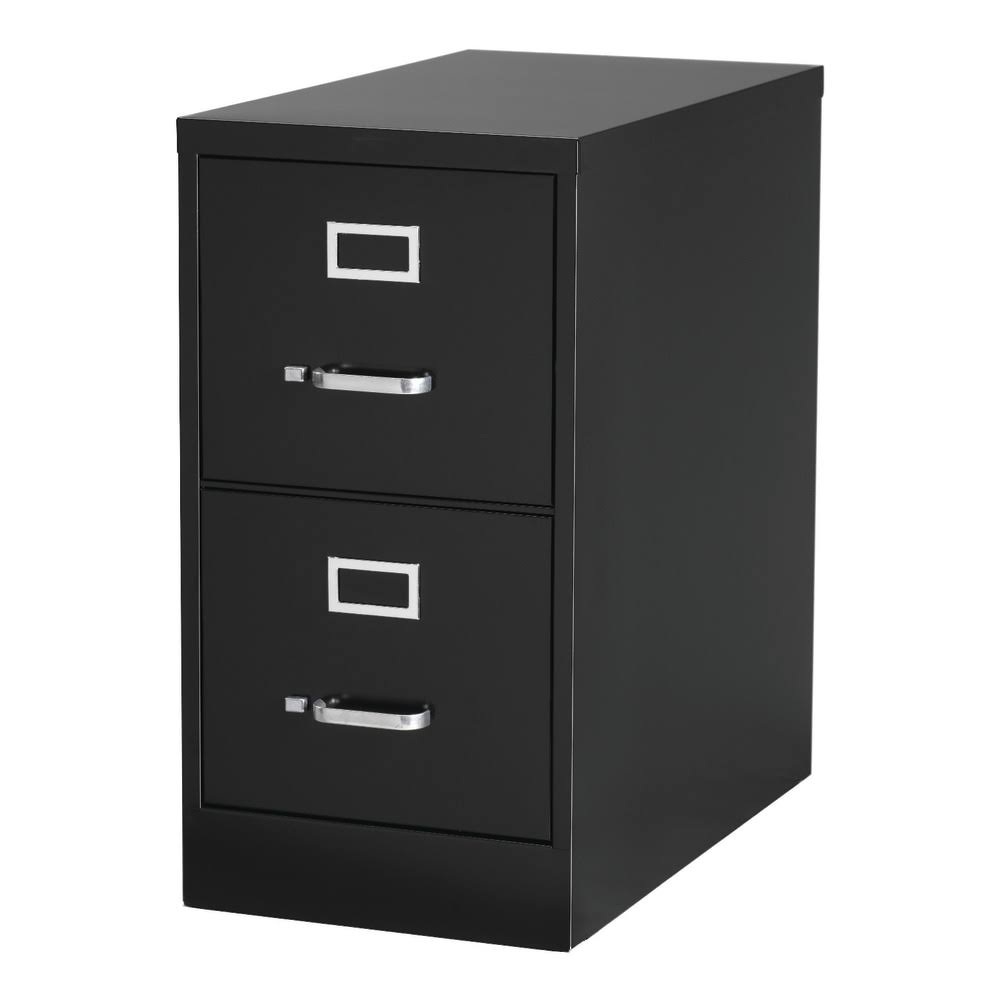 Black 2 Drawer Vertical File Cabinet O446116