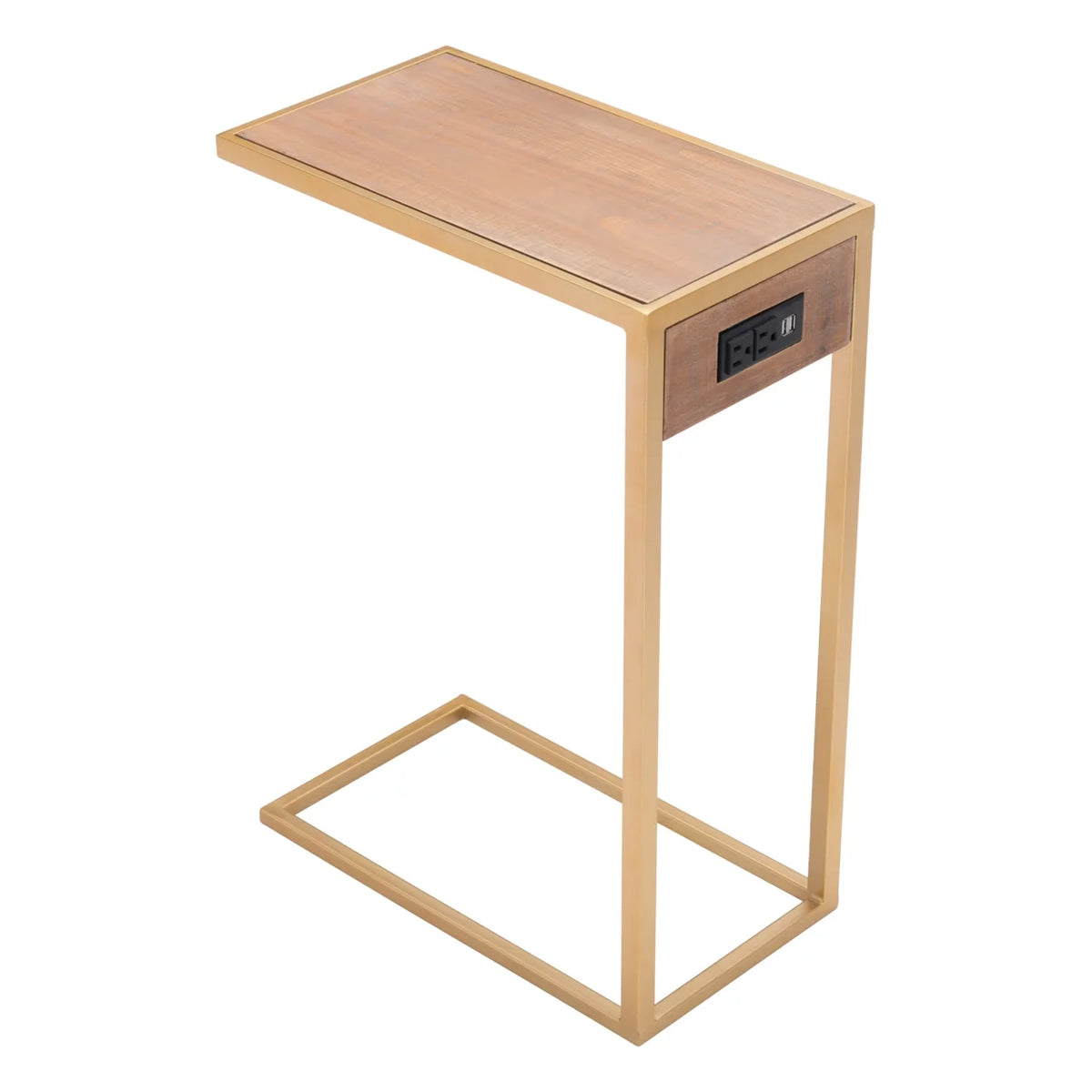 Side Table Brown and Gold F324500