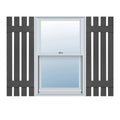 Tuxedo Grey Vinyl Board-n-Batten Shutters T4783