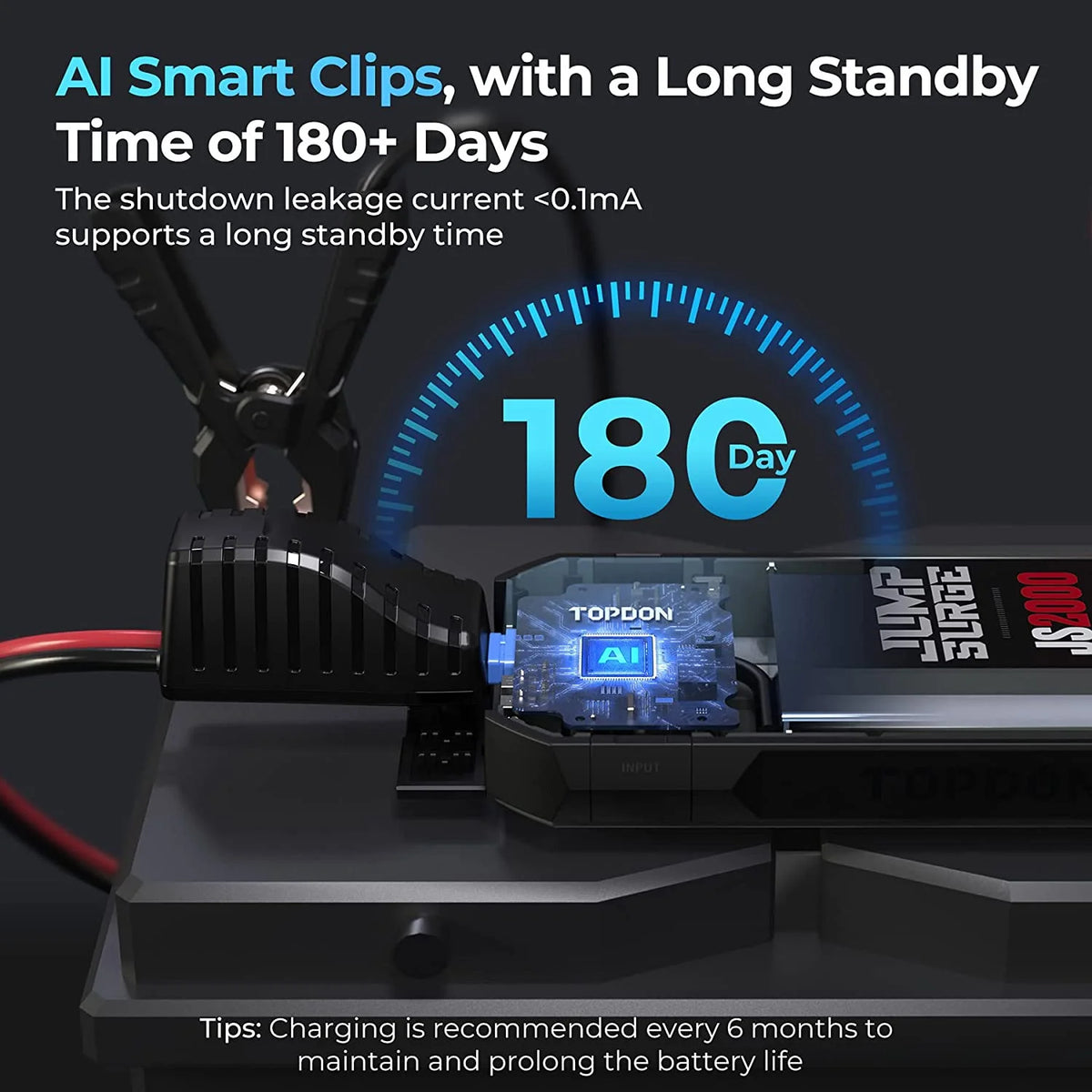 16000mAh 2000A Peak Portable Car Battery Booster Y7040